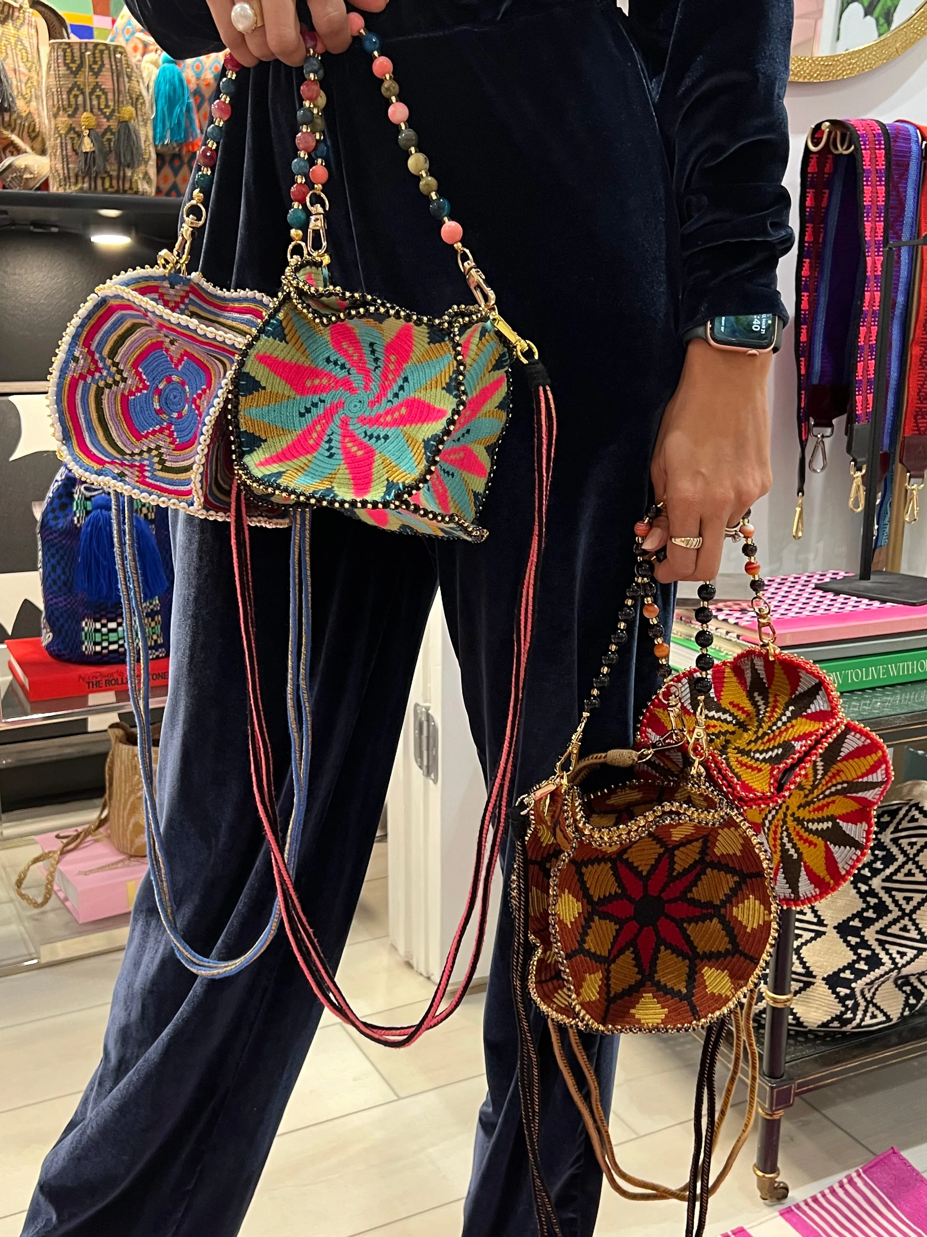 Dim Sum Handbag Pink Blue Red