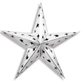 Dimensional Foil Star 12in Silver