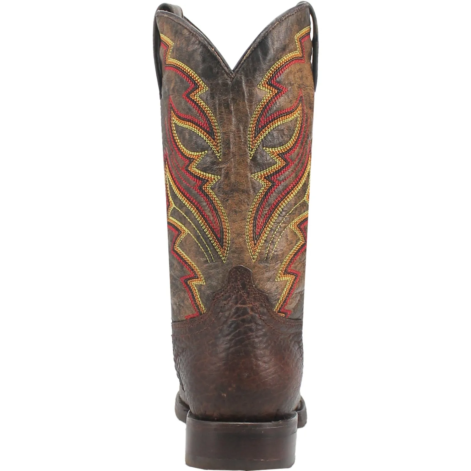 Dingo Mens Young Gun Brown Leather Cowboy Boots