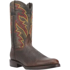 Dingo Mens Young Gun Brown Leather Cowboy Boots