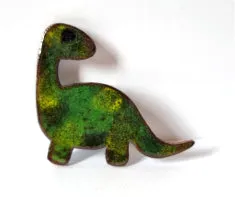 Dinosaur Enamel Brooches - by Jennifer Crockett - JayCee Designs