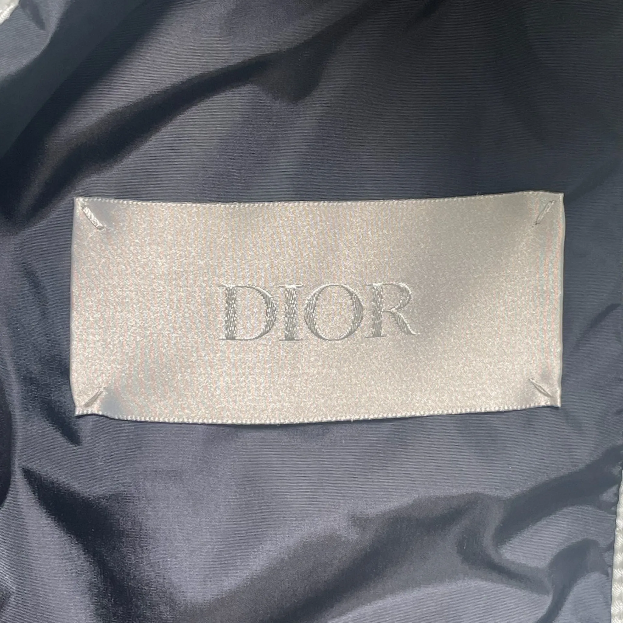 Dior Oblique Down Vest Silver Pre-Owned