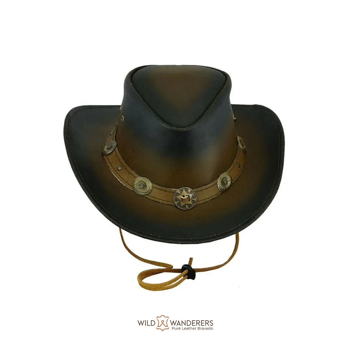 Distressed Brown Cowboy Hat