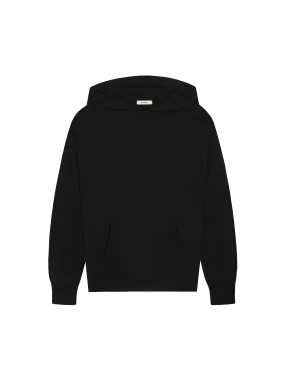 DNA Knitted Hoodie—black