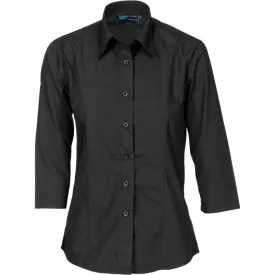 Dnc Workwear Ladies Polyester 3/4 Sleeve Cotton Shirt - 4203