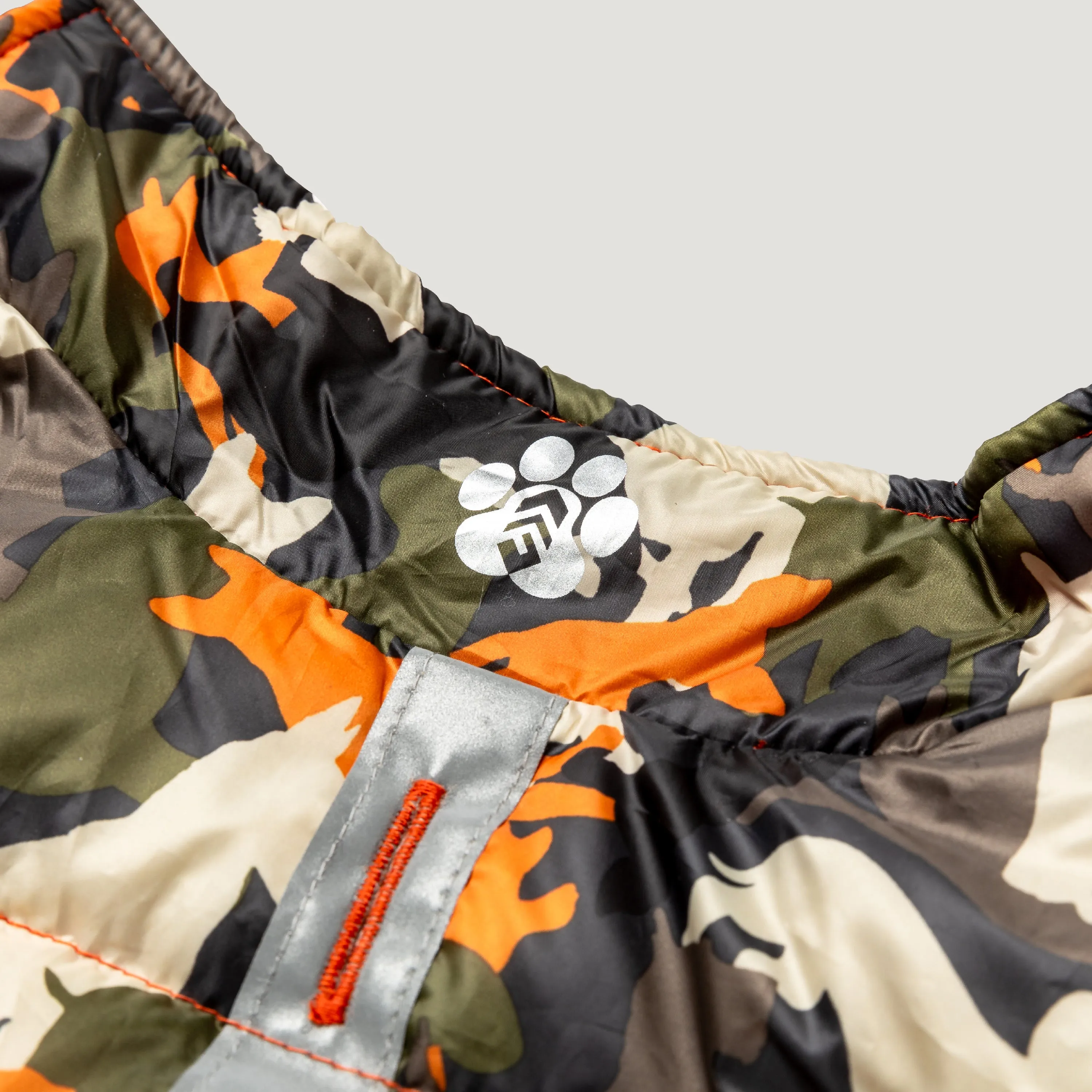 Dog Down Reversible Mock Jacket