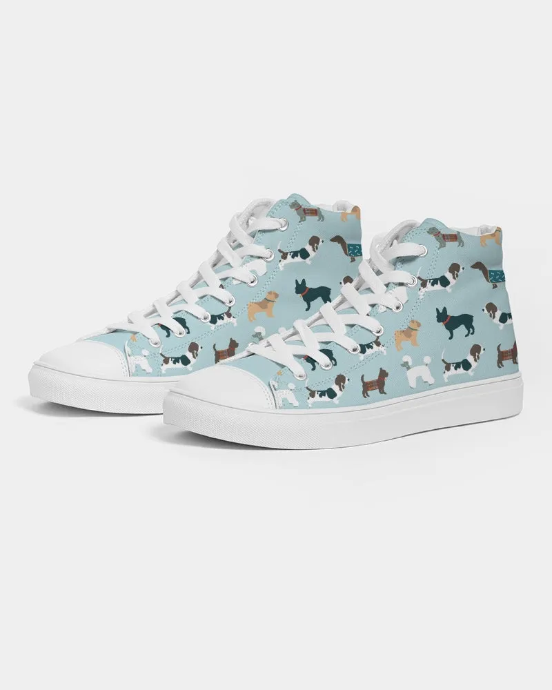 Dog Pawty Women's Hightop Canvas Shoe