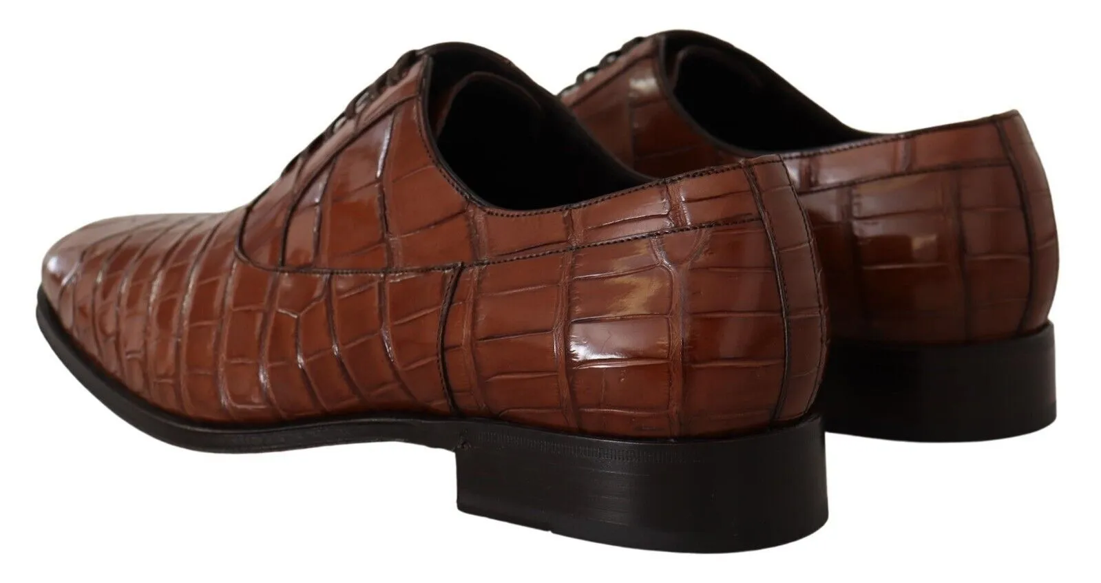 Dolce & Gabbana Elegant Exotic Crocodile Leather Formal Shoes