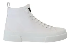 Dolce & Gabbana Elegant High Top Canvas Sneakers