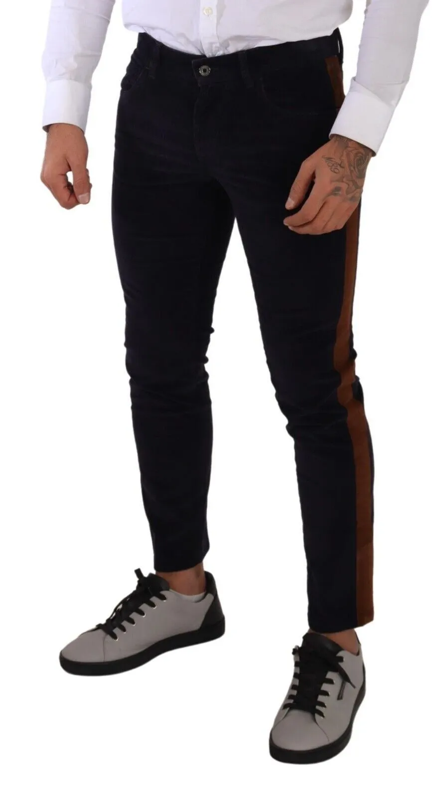 Dolce & Gabbana Elegant Slim Fit Denim for the Modern Man