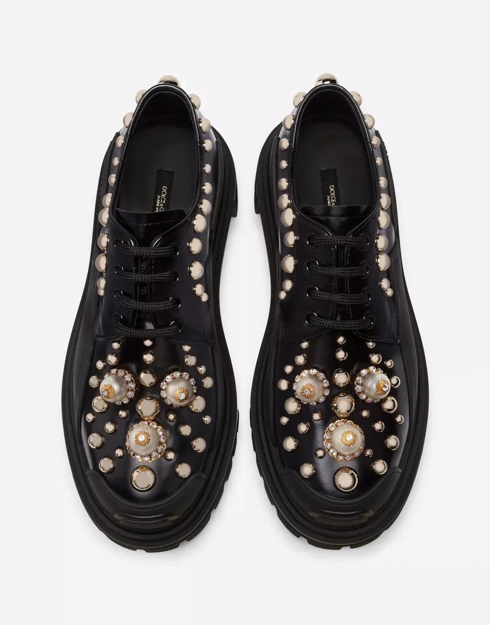 Dolce & Gabbana Embellished Derby Trekking Shoes