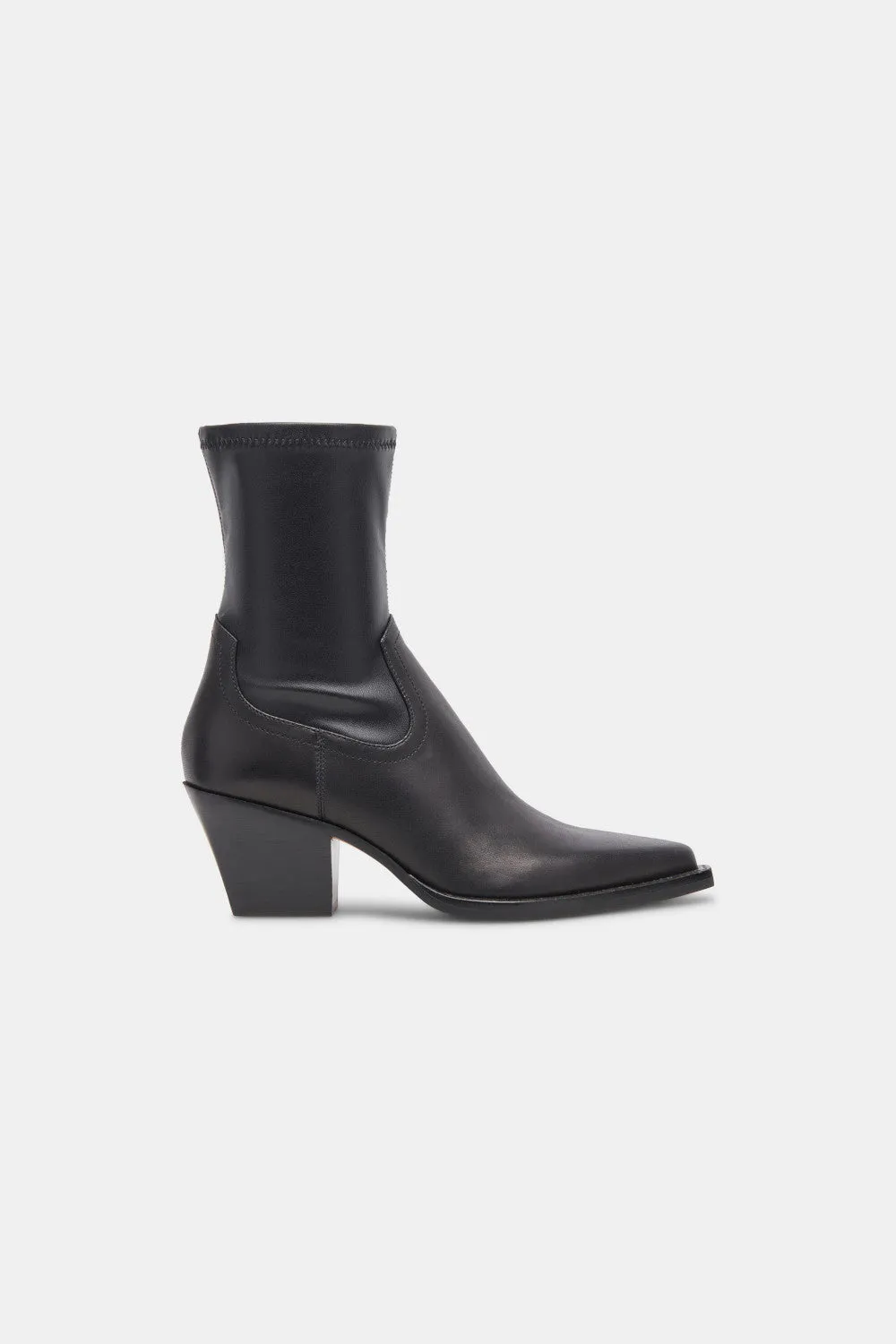 Dolce Vita Rutger Booties in Black Leather