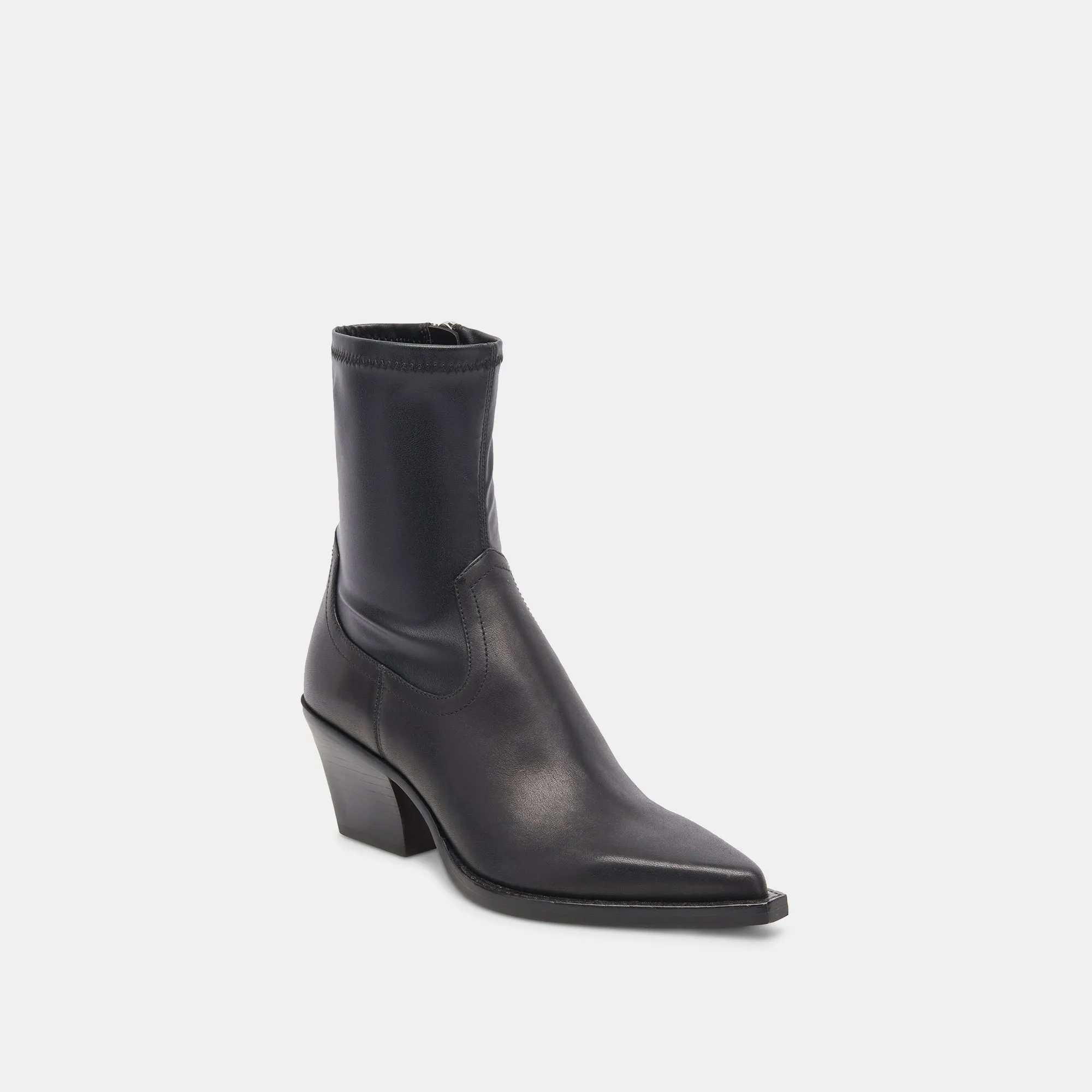 Dolce Vita Rutger Booties in Black Leather