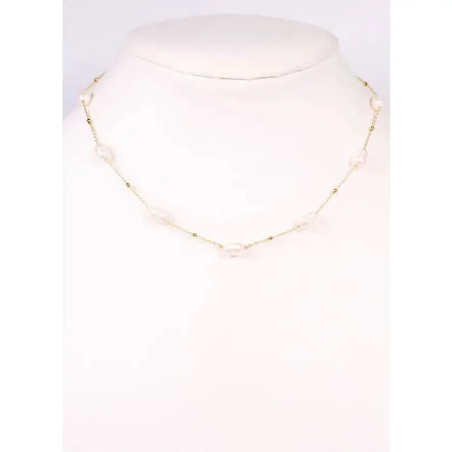 Doling Pearl Necklace Gold