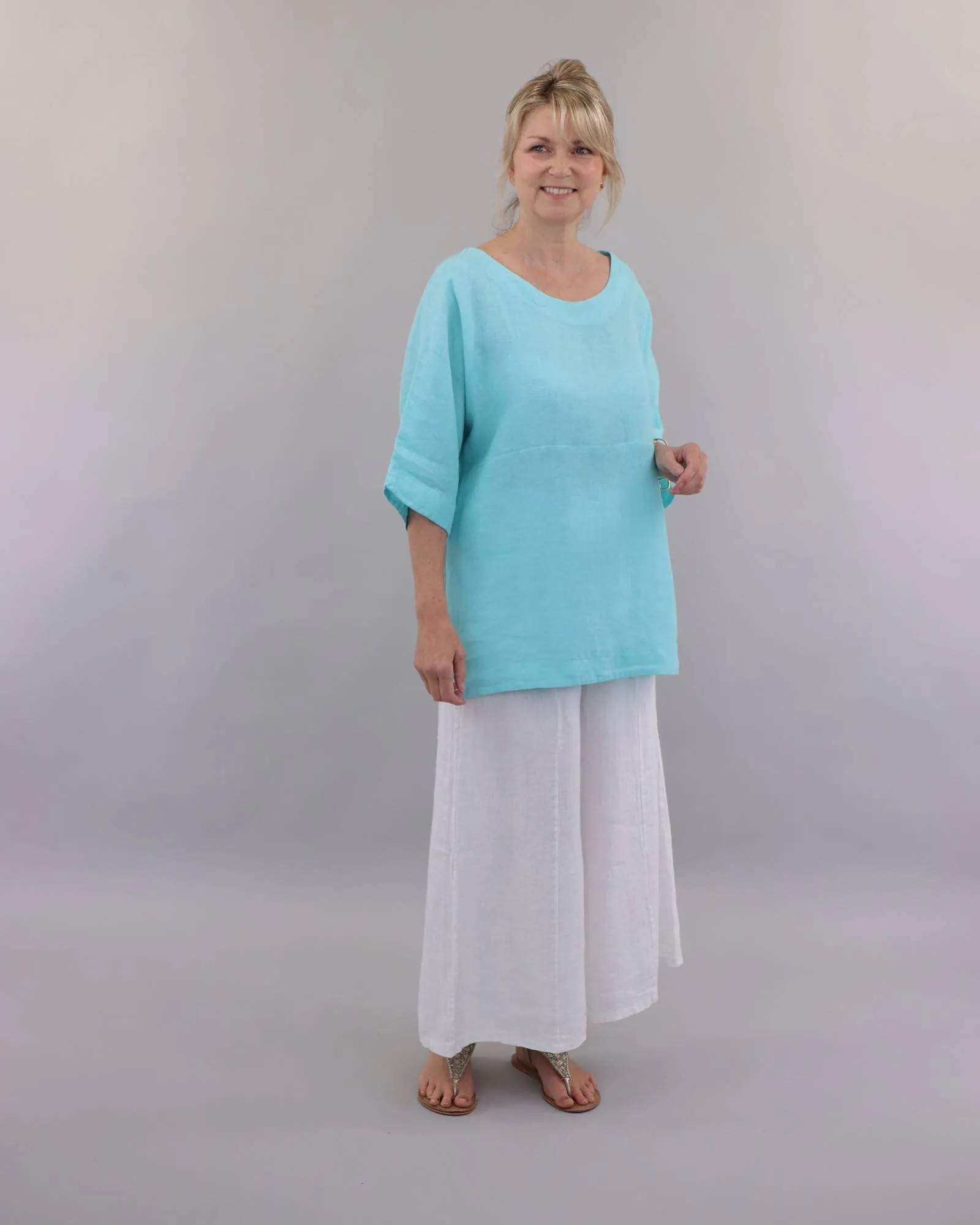 Dolman Sleeve Linen Tunic