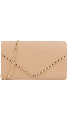 Donna Clutch- Taupe