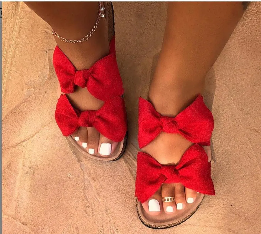 Double Bow Tie Stylish Sandals