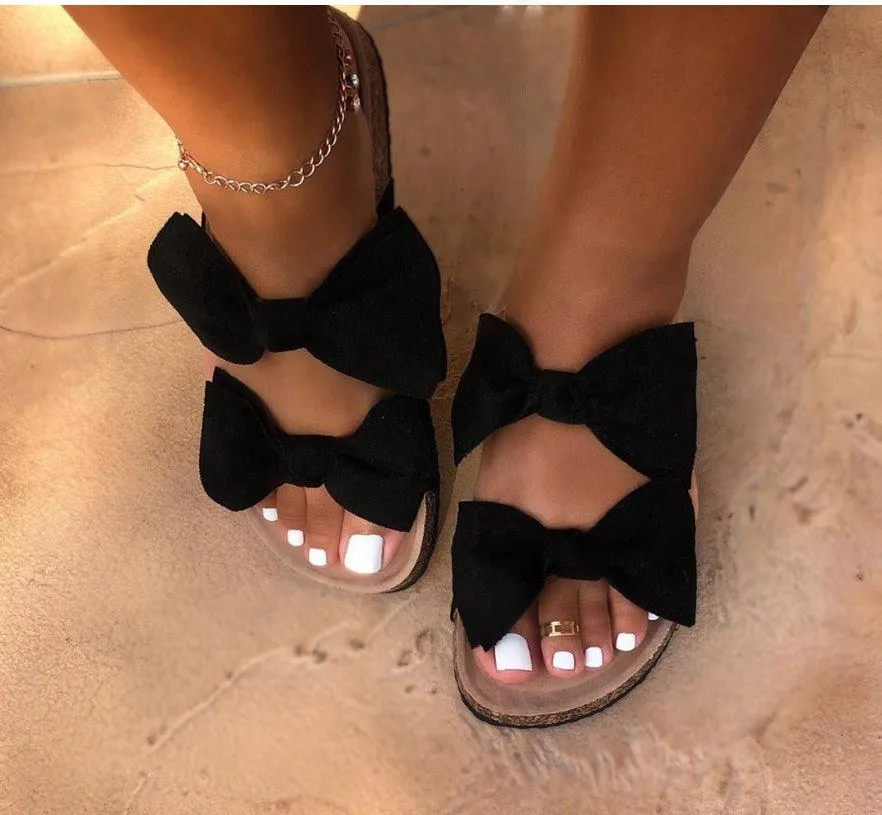 Double Bow Tie Stylish Sandals