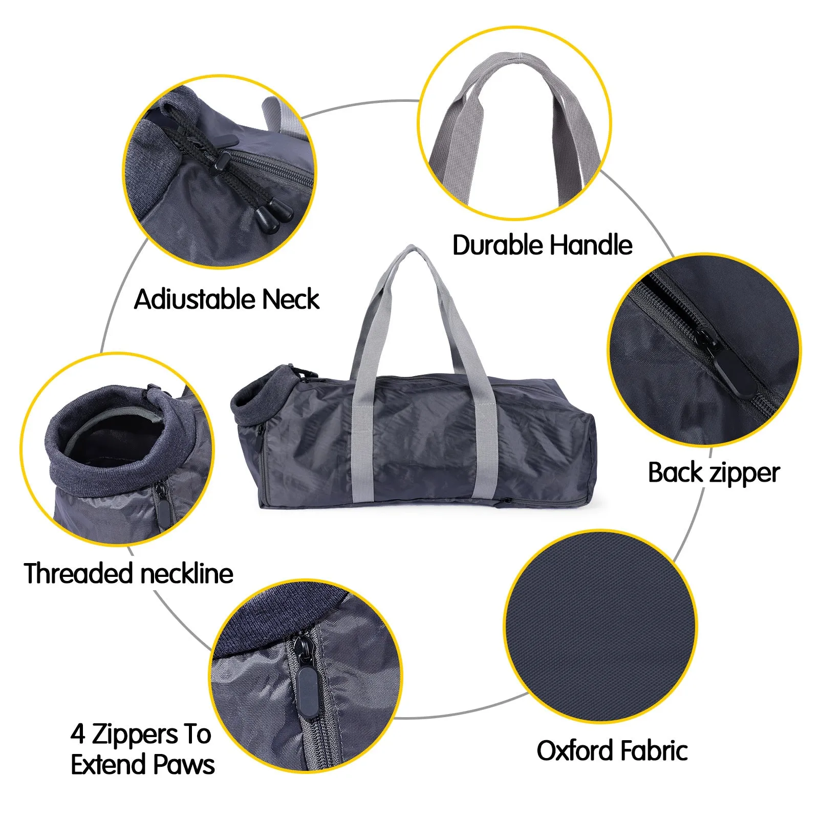 Double-Layered Lined Multi-Purpose Cat Bag