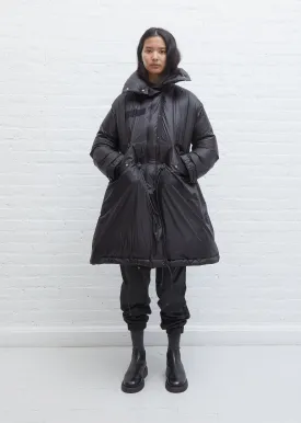 Down Coat — Black