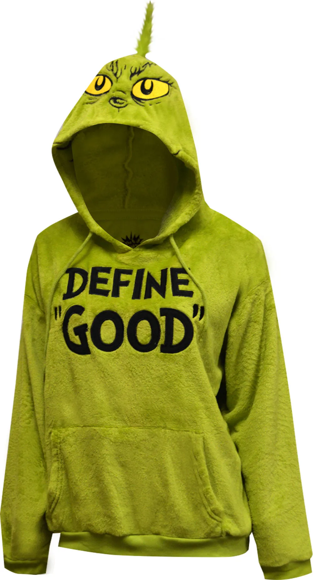 Dr. Seuss The Grinch Define Good Plush Oversized Hoodie