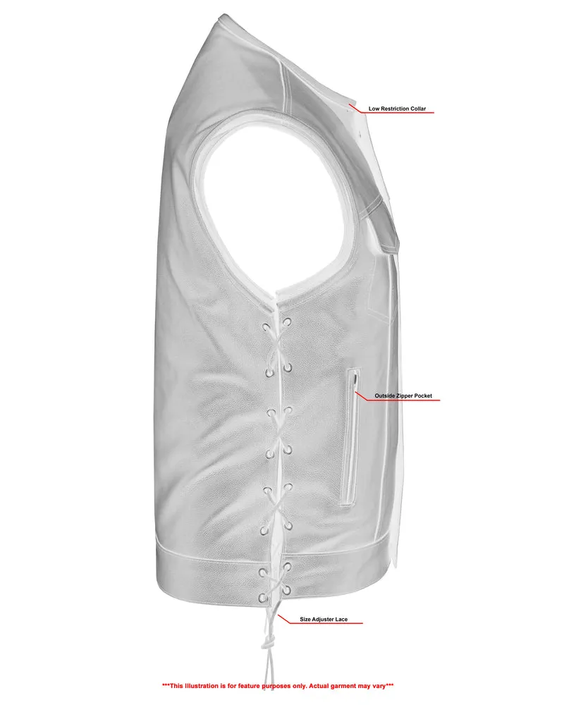 DS178 Upgraded Style Gun Pockets, Hidden 10" Gun Metal Zipper