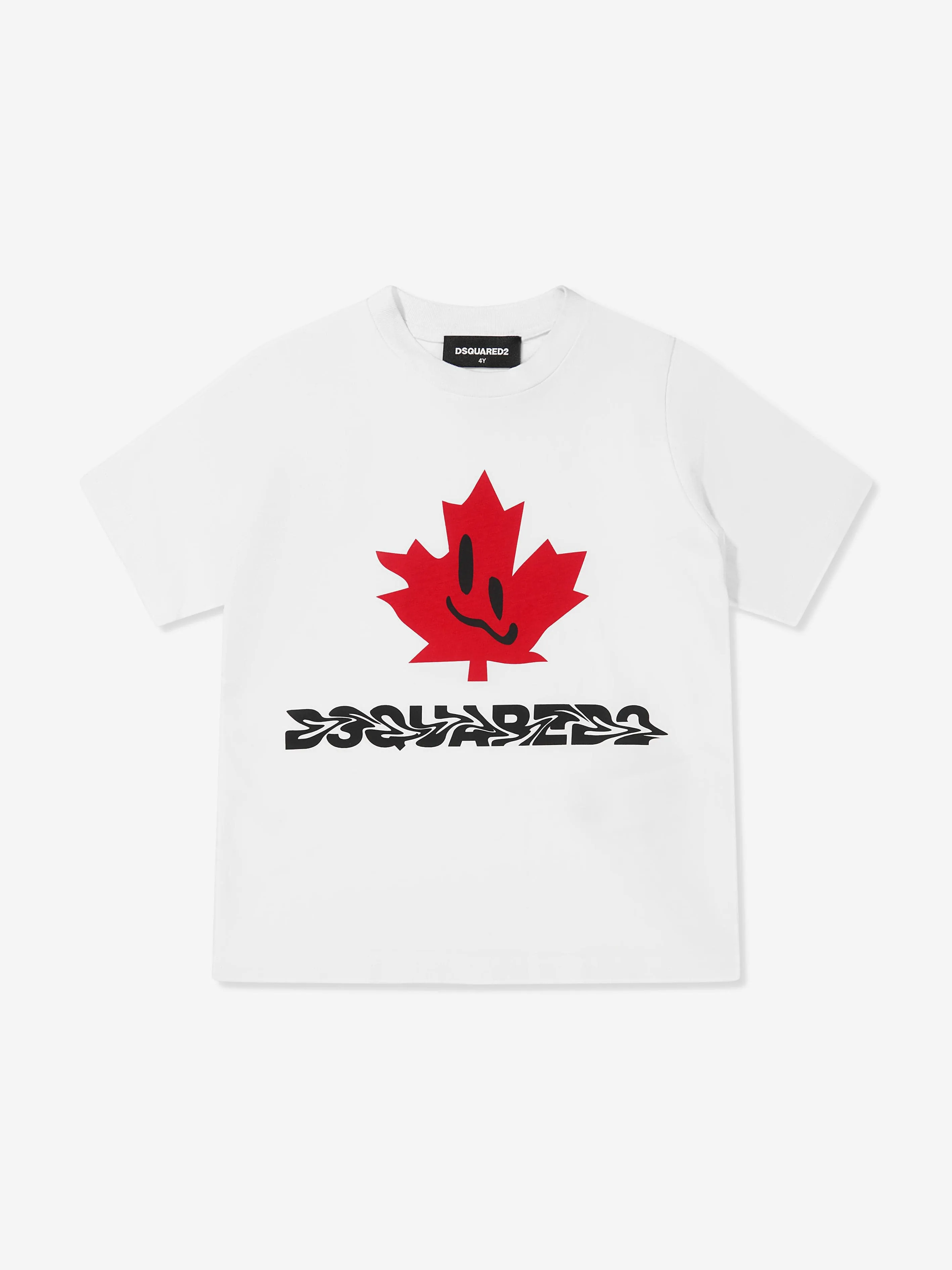 Dsquared2 Kids Slouch Fit Maple Leaf Logo T-Shirt