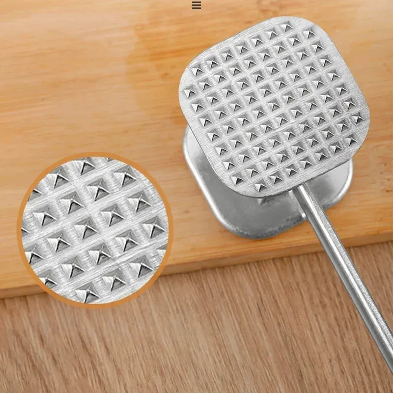 Dual-Sided Aluminum Meat Tenderizer Hammer