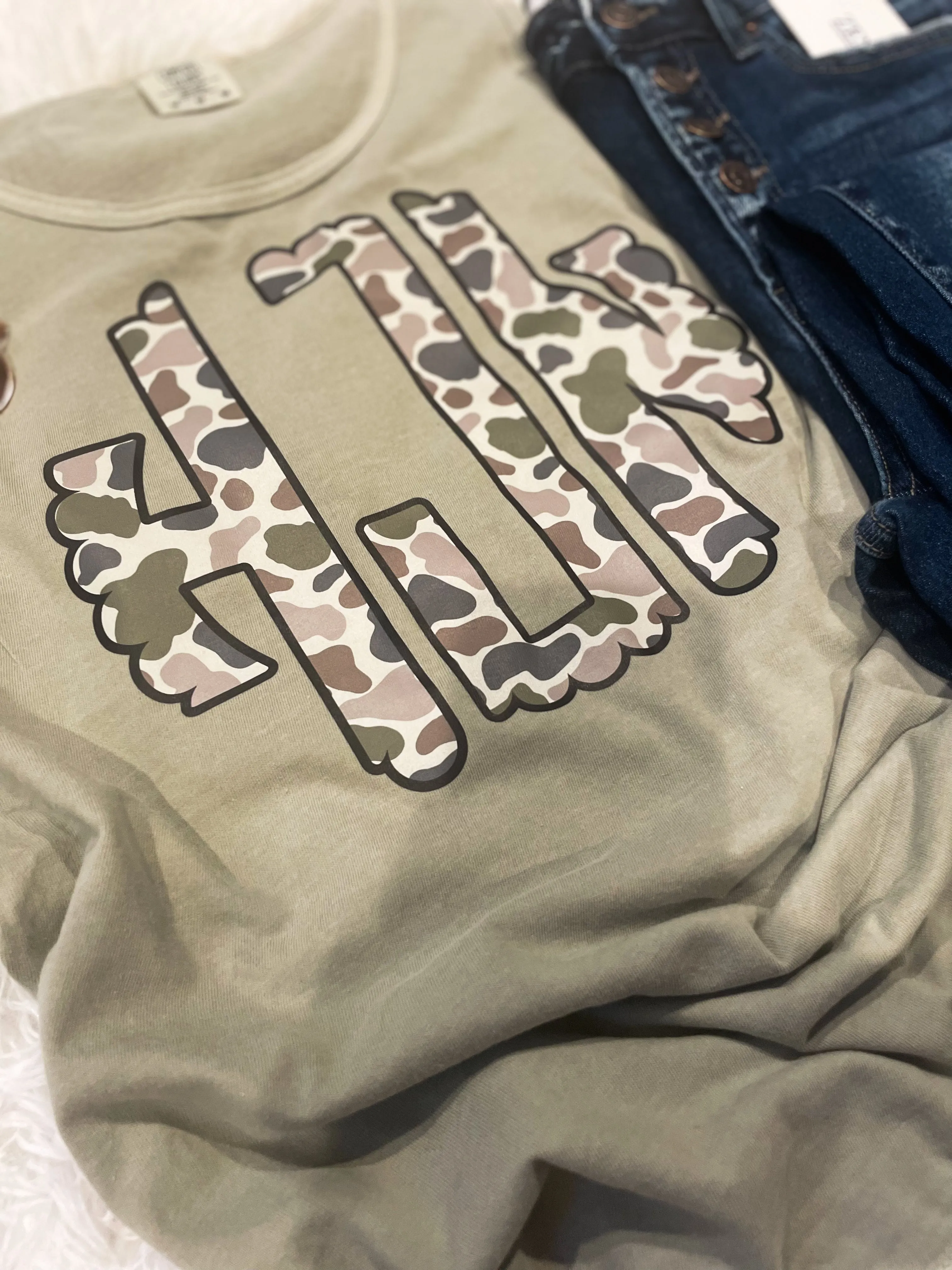 Duck Camo Monogram Tee/Tank