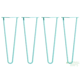 Duck Egg Blue Hairpin Table Legs - 14" / 35cm