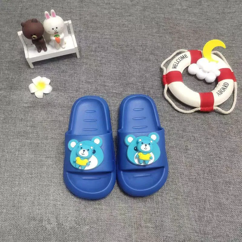 Dunnmall Summer Children's Slippers Cartoon Slippers Colorful Shit Feeling Indoor Slippers Non-Slip Waterproof Beach Slippers