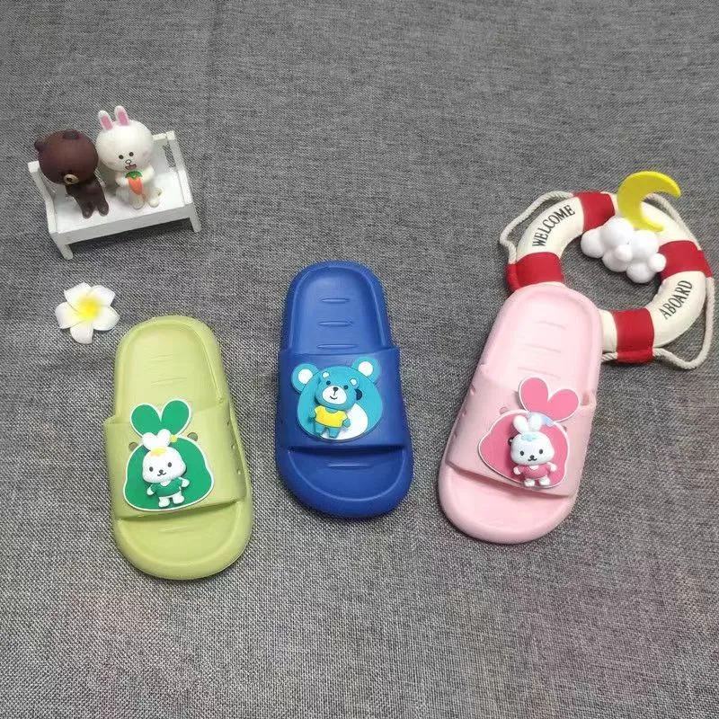 Dunnmall Summer Children's Slippers Cartoon Slippers Colorful Shit Feeling Indoor Slippers Non-Slip Waterproof Beach Slippers