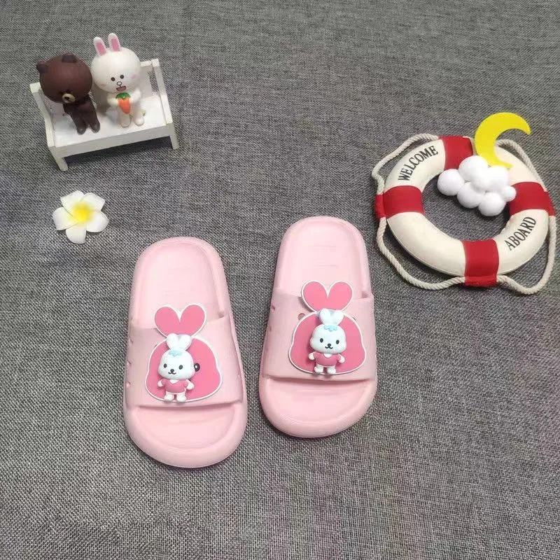 Dunnmall Summer Children's Slippers Cartoon Slippers Colorful Shit Feeling Indoor Slippers Non-Slip Waterproof Beach Slippers