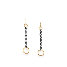 Duplex Dangle Chain Earrings