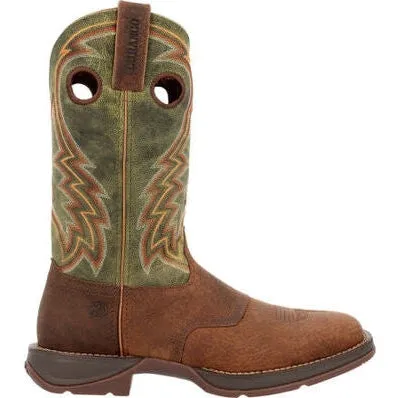 Durango Men's Rebel  12" Square Toe Western Work Boot -Green- DDB0390