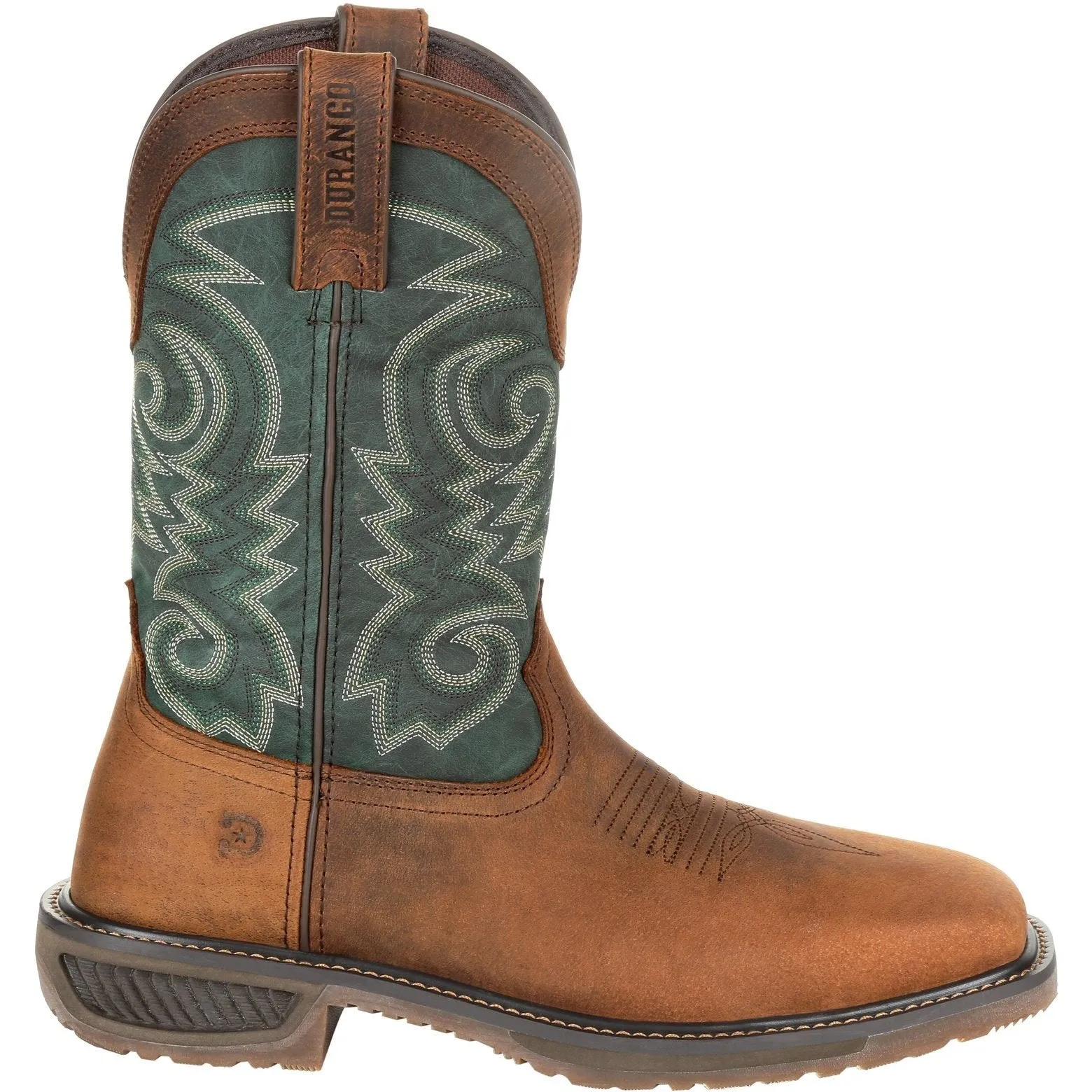 Durango Men's Workhorse 11" Steel Toe Western Work Boot- Brown- DDB0192