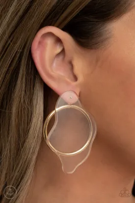 Earrings Clear The Way! - Gold E385