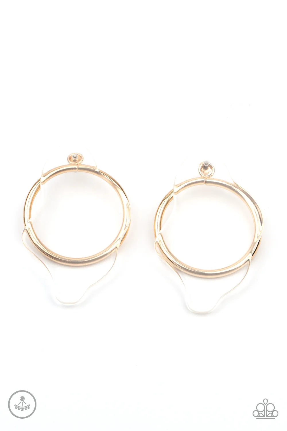 Earrings Clear The Way! - Gold E385