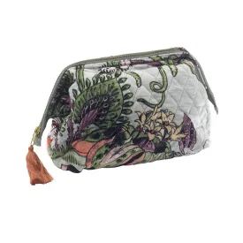 Eccentric Blooms Putty Velvet Pouch Makeup Bag - One Hundred Stars