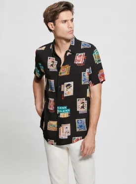 Eco Black Post Card Shirt