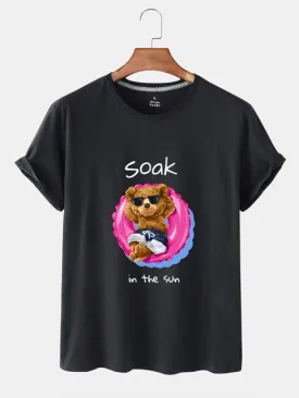 Eco-Friendly Summer Bear T-shirt