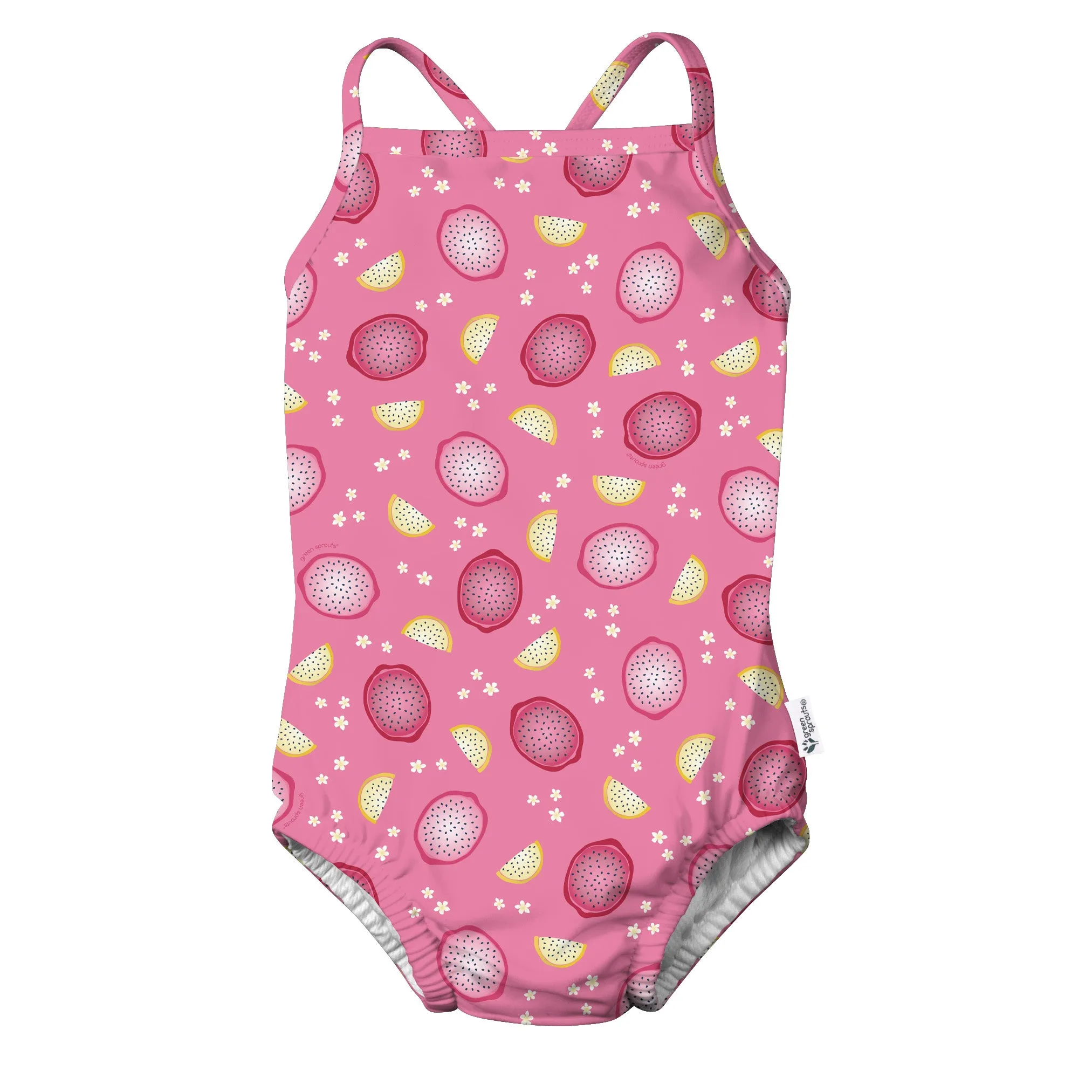 Eco Swimsuit with Built-in Reusable Absorbent Swim Diaper