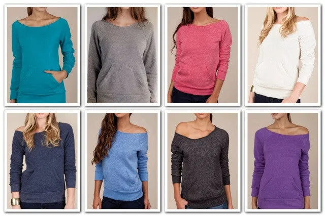 Edgy Eco-Friendly Sweatshirt - 8 Colors