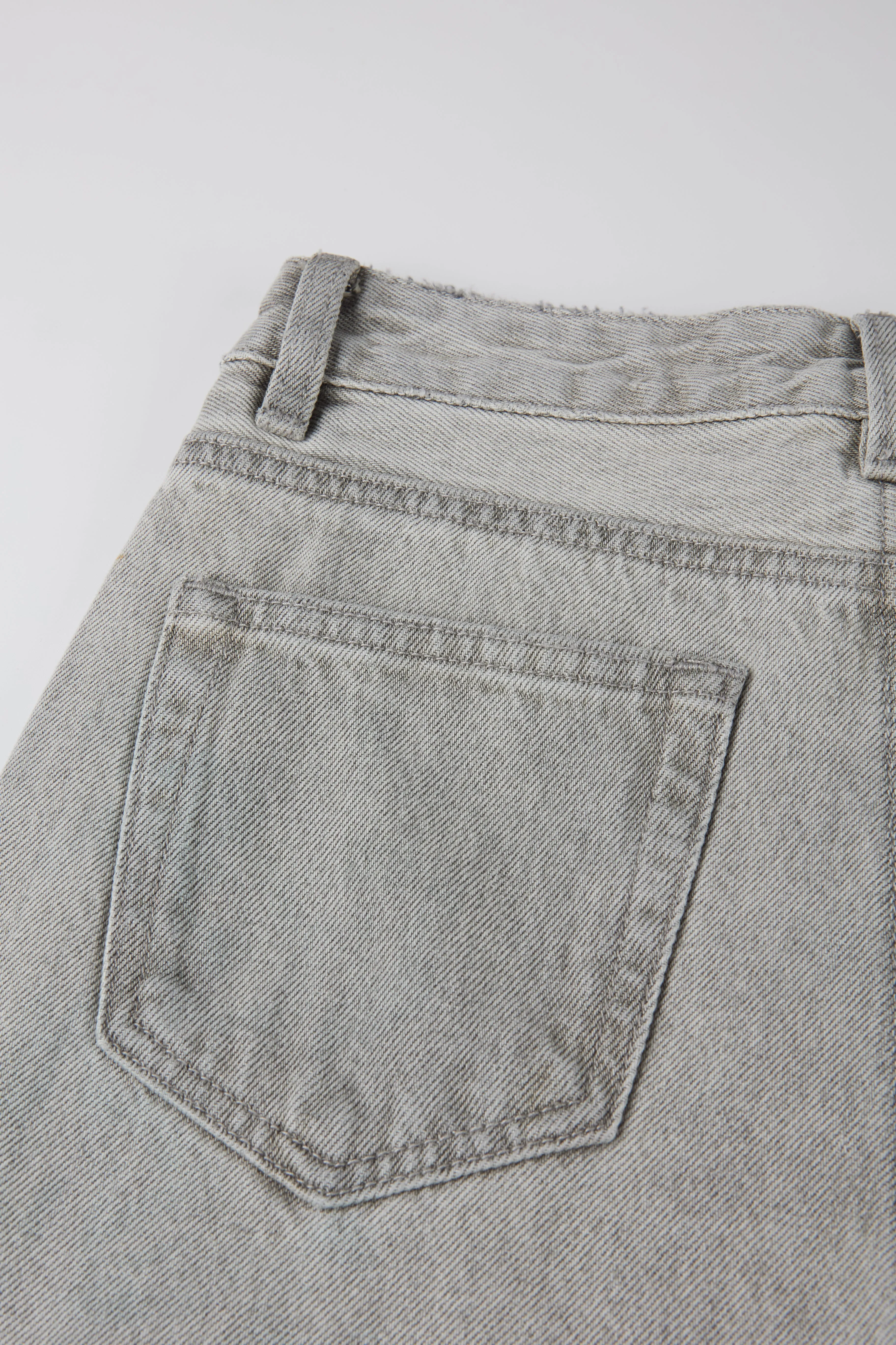 EG high-waisted wide-leg jeans (Grey)