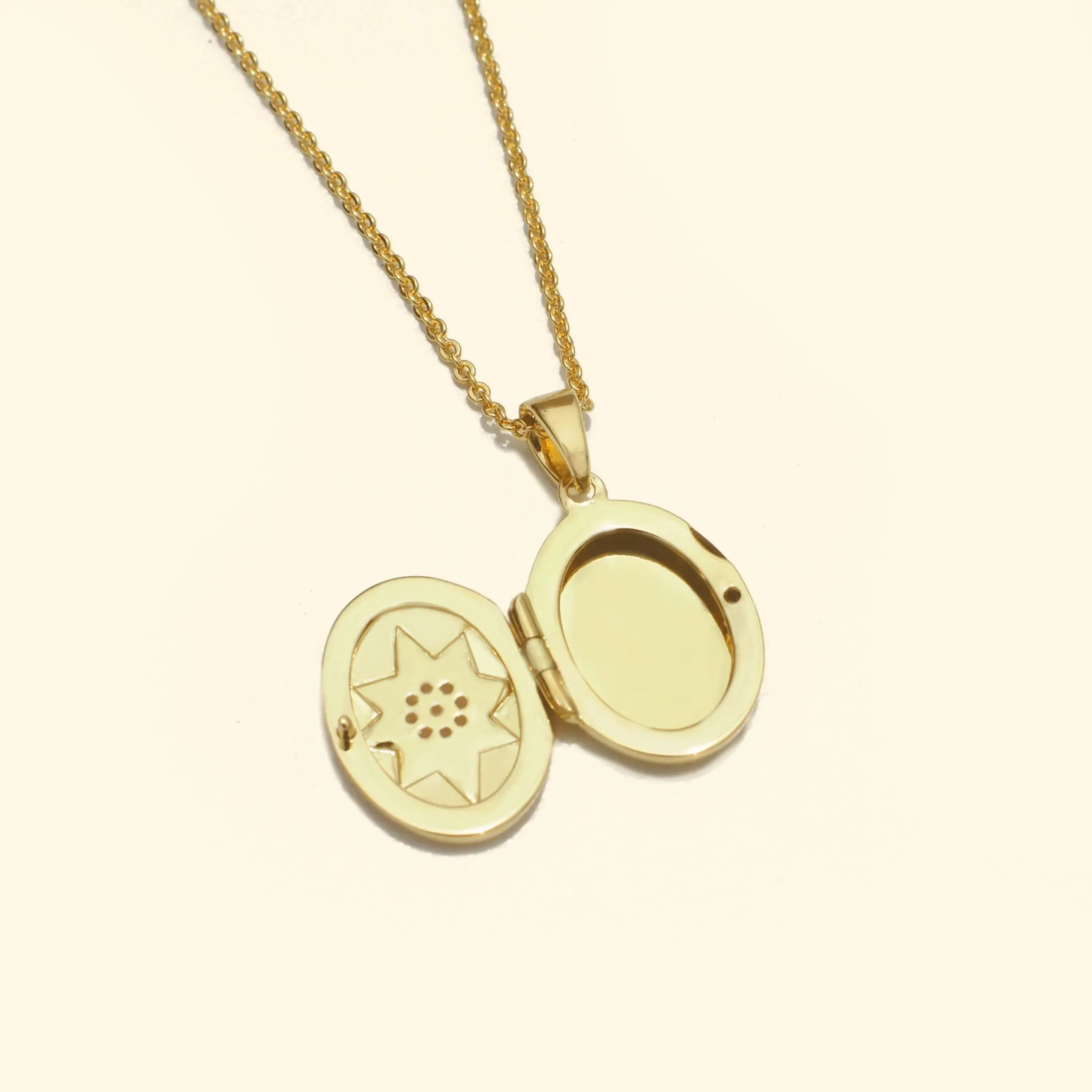 Egg Locket Necklace