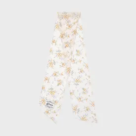 [EIREVE] Seasonless FLORAL PETITE CHIFFON SCARF (YELLOW)