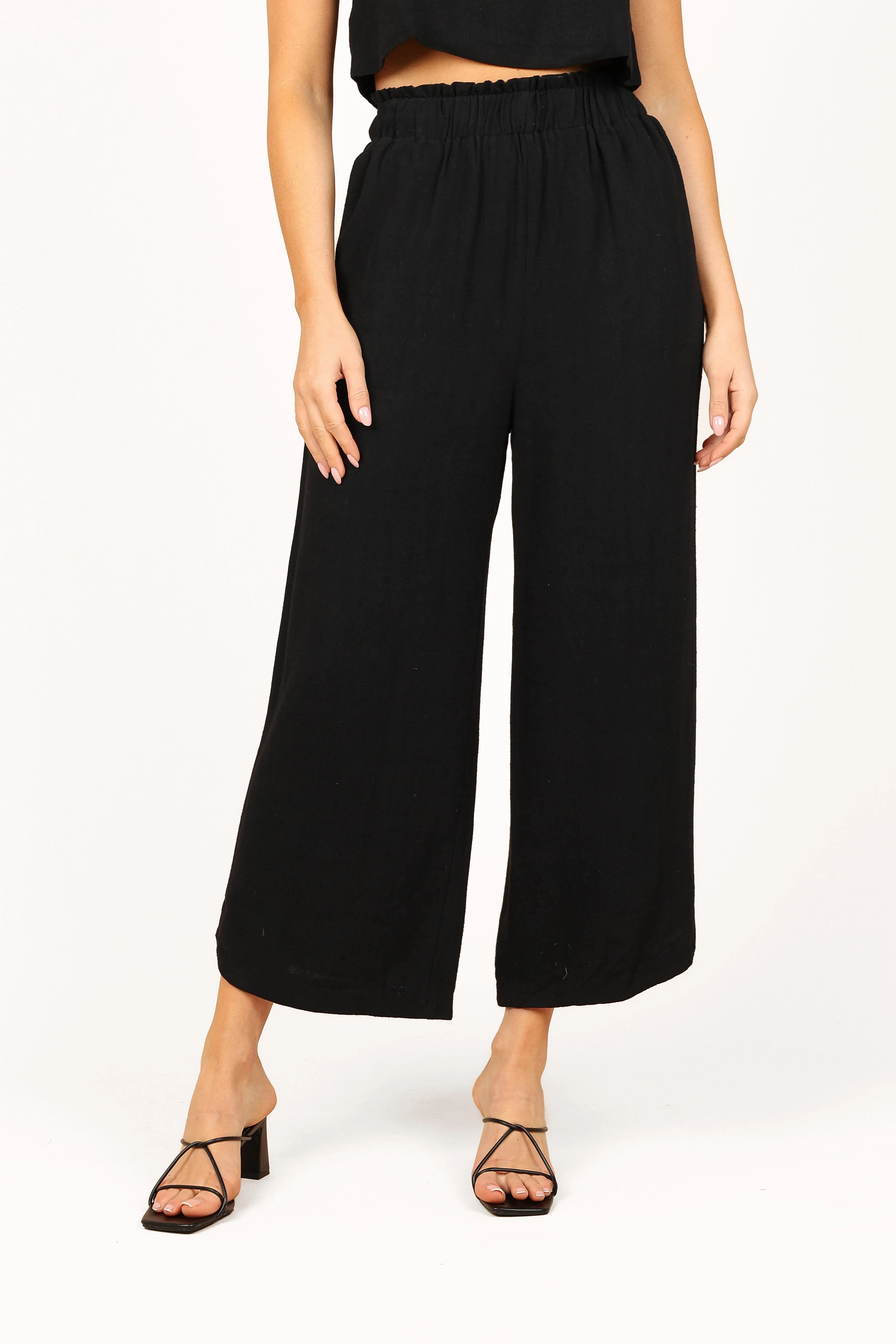 Eleanor High Waisted Pants - Black