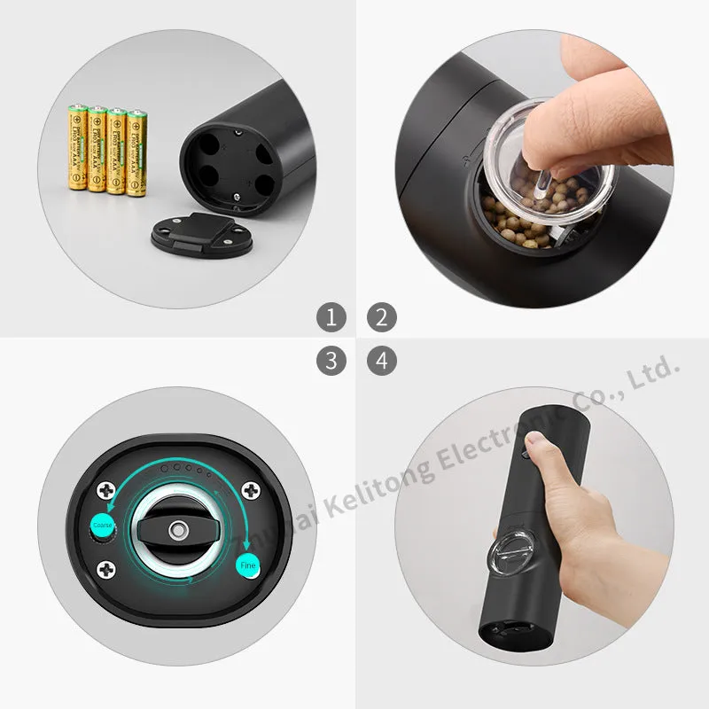 Electric Grinder Cross-border Gravity Sensing Mini Smart Salt Pepper Grinder