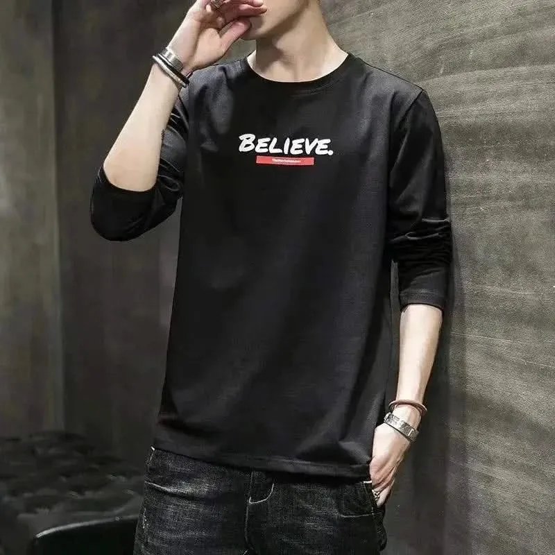 Elegant Men's Long Sleeve T-shirt