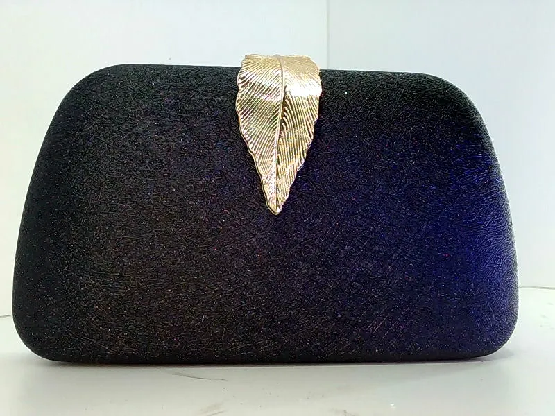 Elegant Sparkly Black Evening Clutch for Weddings One Size